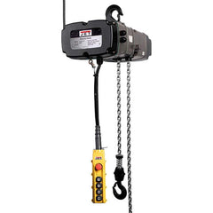 Jet - Electric Hoists; Type: Hoist w/Motorized Trolley ; Load Capacity (Ton): 1/2 ; Load Capacity (Lb.): 1100.000 ; Lifting Speed in Ft/Min: 33/8 ; Maximum Lift Distance (Feet): 20 ; Voltage: 230 - Exact Tool & Supply