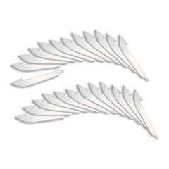 Outdoor Edge - Knife Blades; Type: RazorSafe Replacement Blade ; Material: Japanese 420J2 Stainless Steel ; Overall Length (Inch): 3.5 ; Number of Blades: 24 - Exact Tool & Supply