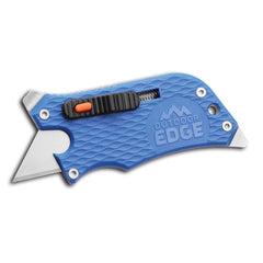 Outdoor Edge - Utility Knives, Snap Blades & Box Cutters; Type: Utility Knife ; Blade Type: Plain Edge ; Number of Blades Included: 1 ; Number of Blades: 1 ; Handle Material: Glass-Reinforced Nylon ; Color: Blue - Exact Tool & Supply