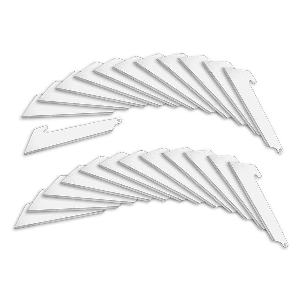 Outdoor Edge - Knife Blades; Type: RazorSafe Replacement Blade ; Material: Japanese 420J2 Stainless Steel ; Overall Length (Inch): 3.0 ; Number of Blades: 24 - Exact Tool & Supply