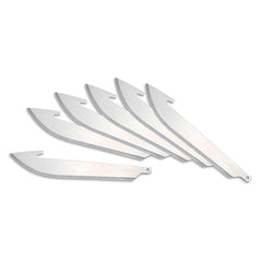 Outdoor Edge - Knife Blades; Type: RazorSafe Replacement Blade ; Material: Japanese 420J2 Stainless Steel ; Overall Length (Inch): 3.5 ; Number of Blades: 6 - Exact Tool & Supply