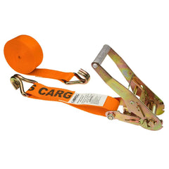 US Cargo Control - Slings & Tiedowns (Load-Rated); Type: Ratchet Tie Down ; Length (Feet): 30 ; Basket Capacity (Lb.): 3333 ; Material: Polyester ; Color: Orange - Exact Tool & Supply