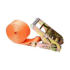US Cargo Control - Slings & Tiedowns (Load-Rated); Type: Ratchet Tie Down ; Length (Feet): 20 ; Basket Capacity (Lb.): 3333 ; Material: Polyester ; Color: Orange - Exact Tool & Supply