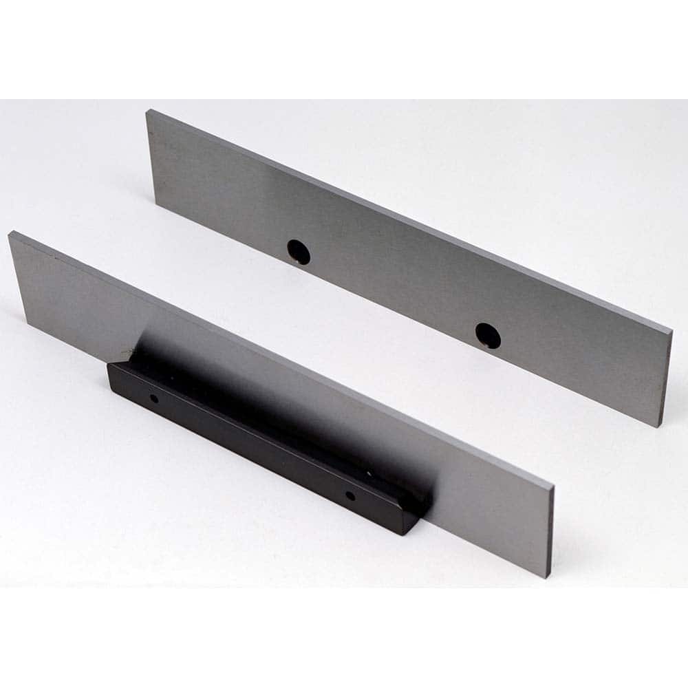 TE-CO - Vise Accessories; Product Type: Individual Parallel ; Product Compatibility: 4" Vises ; Number of Pieces: 2 ; Material: Steel ; Jaw Width (Inch): 4 ; Product Length (Inch): 0.118 - Exact Tool & Supply