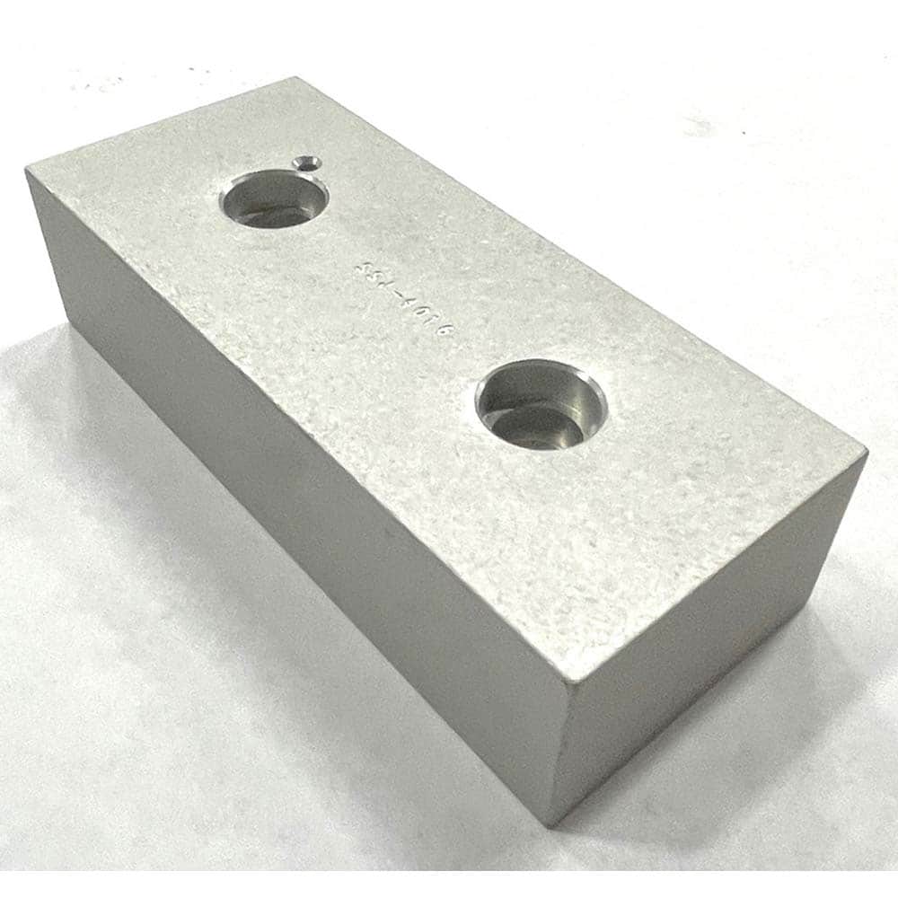 TE-CO - Vise Jaws; Jaw Shape: Flat ; Jaw Width (mm): 152.4 ; Jaw Width (Inch): 6 ; Jaw Width (Decimal Inch): 6 ; Jaw Height (mm): 38.1 ; Jaw Height (Inch): 1.5 - Exact Tool & Supply