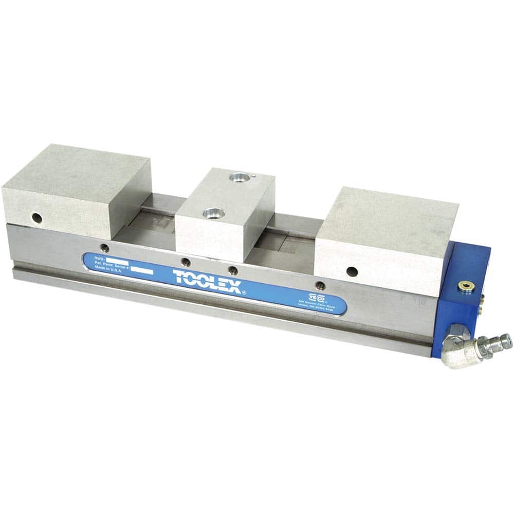 TE-CO - Machine Vises; Jaw Width (Inch): 20.5 ; Jaw Opening Capacity (Inch): 4 ; Orientation Type: Vertical ; Number of Stations: 2 ; Base Motion Type: Stationary ; Operation Type: Manual - Exact Tool & Supply