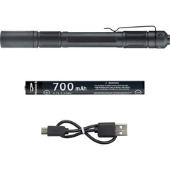 Princeton Tec - Flashlights; Type: Penlight ; Bulb Type: LED ; Battery Size: 2 AAA; 10900 ; Rechargeable: Yes ; Maximum Light Output (Lumens): 400 ; Body Type: Aluminum; Stainless Steel - Exact Tool & Supply