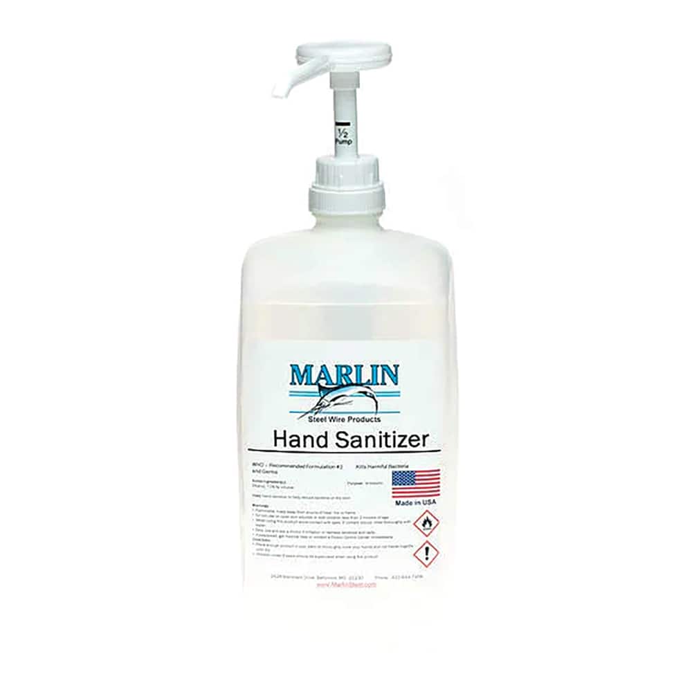 Marlin Steel Wire Products - Hand Sanitizers; Form: Liquid ; Container Type: Bottle ; Alcohol-Free: No ; Container Size: 1 Gal - Exact Tool & Supply