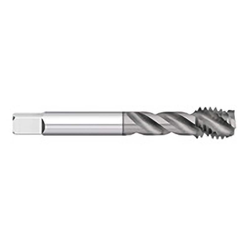 Titan USA - Spiral Flute Taps; Thread Size (Inch): #10-24 ; Chamfer: Semi-Bottoming ; Class of Fit: 2B/3B ; Thread Limit: H3 ; Number of Flutes: 3 ; Material: Powdered Metal - Exact Tool & Supply