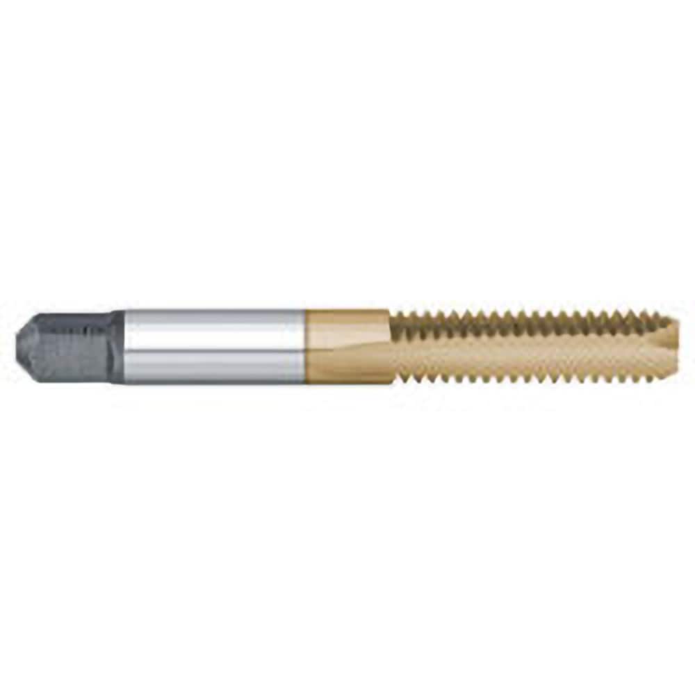 Titan USA - Spiral Point Taps; Thread Size (Inch): #10-24 ; Number of Flutes: 2 ; Chamfer: Bottoming ; Class of Fit: 2B/3B ; Thread Limit: H3 ; Finish/Coating: TiN - Exact Tool & Supply