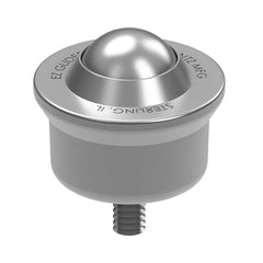 Frantz - Ball Transfers; Base Shape: Round ; Head/Holder Diameter (Inch): 1 ; Diameter (mm): 1.8370 ; Load Capacity (Lb.): 150.000 - Exact Tool & Supply
