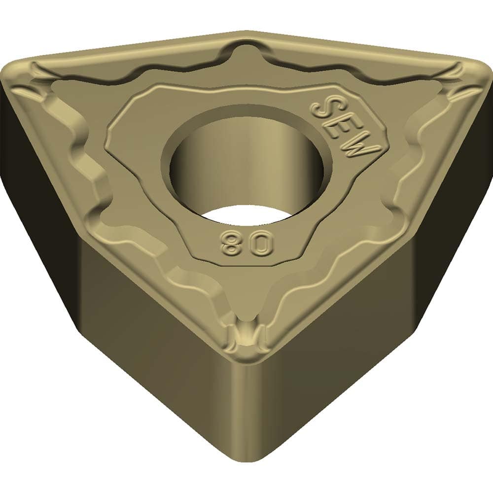 WNMG332ESEW AC8020P Carbide Turning Insert Absotech Finish, 0.2559″ Long, 3/8″ Inscribed Circle, 0.0315″ Corner Radius, 0.1874″ Thick, Series AC8020P