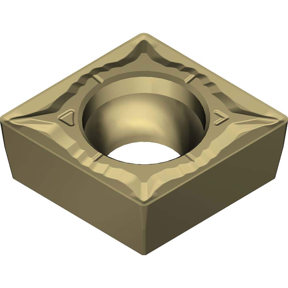 CCMT21.52EGU AC8020P Carbide Turning Insert Absotech Finish, 0.252″ Long, 1/4″ Inscribed Circle, 0.0315″ Corner Radius, 0.0937″ Thick, Series AC8020P