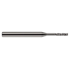 Harvey Tool - Square End Mills; Mill Diameter (Inch): 1/16 ; Mill Diameter (Decimal Inch): 0.0620 ; Length of Cut (Inch): 5/16 ; Length of Cut (Decimal Inch): 0.3120 ; Material: Solid Carbide ; Finish/Coating: Uncoated - Exact Tool & Supply