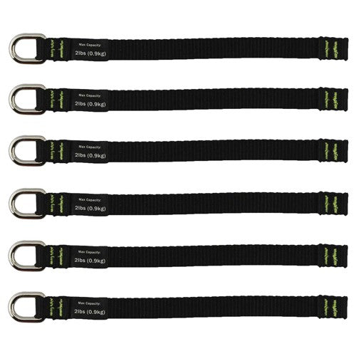 3700 2X-Long Black Web Tool Tails 2Lb 6-Pack - Exact Tool & Supply