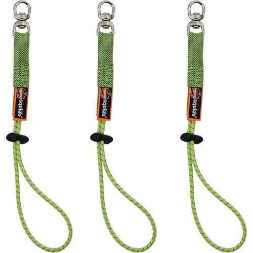 3713 Standard Lime Elastic Loop Tool Tail Swivel - 10Lbs 3-Pack - Exact Tool & Supply
