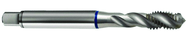 8-32 2B 3-Flute Cobalt Blue Ring Semi-Bottoming 40 degree Spiral Flute Tap-Bright - Exact Tool & Supply