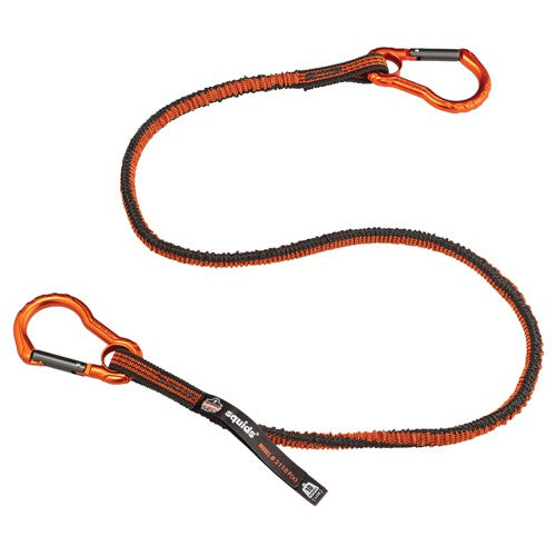 3110F Standard Gray Tool Lanyard Dual Carabiner-10Lbs - Exact Tool & Supply