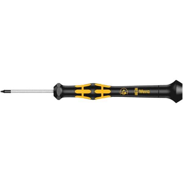 Wera - IPR1 Tamper Resistant Torx Driver - 40mm Blade Length, 137mm OAL, Ergonomic Handle - Exact Tool & Supply