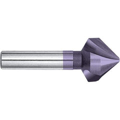 Magafor - 10.4mm Head Diam, 15/64" Shank Diam, 90° Cobalt Countersink - 1-3/4" OAL, Single End, Straight Shank, Right Hand Cut - Exact Tool & Supply