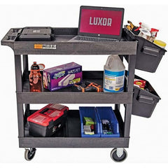 Luxor - Carts Type: Utility Cart Load Capacity (Lb.): 400 - Exact Tool & Supply