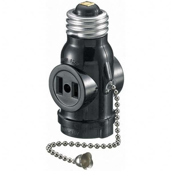 Hubbell Wiring Device-Kellems - Lamp Holders Lamp Type: Incandescent Lamp Holder Style: Pull Chain - Exact Tool & Supply