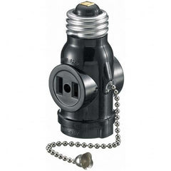 Hubbell Wiring Device-Kellems - Lamp Holders Lamp Type: Incandescent Lamp Holder Style: Pull Chain - Exact Tool & Supply