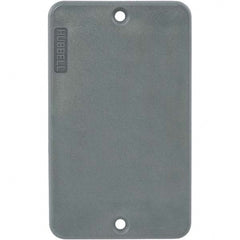 Hubbell Wiring Device-Kellems - Electrical Outlet Box & Switch Box Accessories Accessory Type: Box Cover Material: PBT Resin - Exact Tool & Supply