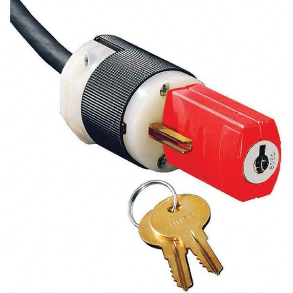 Hubbell Wiring Device-Kellems - Electrical Equipment Lockouts Type: Plug Lockout Maximum Cord Diameter (Decimal Inch): 0 - Exact Tool & Supply