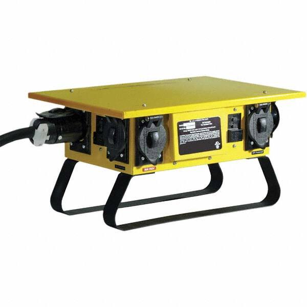 Hubbell Wiring Device-Kellems - GFCI Cords & Power Distribution Centers Mount Type: Floor Number of Outlets: 8 - Exact Tool & Supply