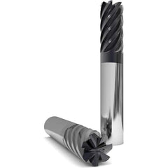 GWS - 1-1/4" Diam 4 Flute Solid Carbide 0.06" Corner Radius End Mill - Exact Tool & Supply