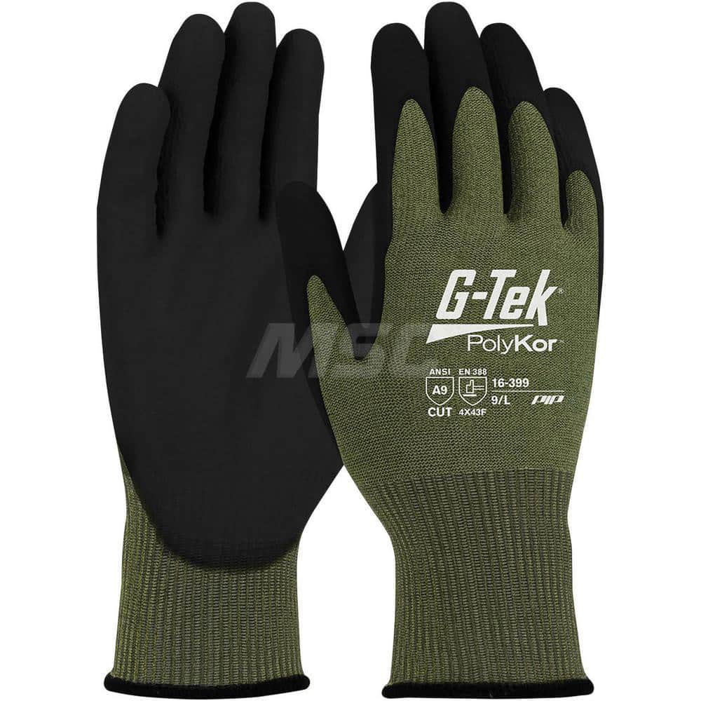 PIP - Cut & Puncture Resistant Gloves; Type: Cut Resistant ; ANSI/ISEA Cut Resistance Level: A9 ; Coated Area: Palm & Fingers ; Material Type: PolyKor ; Coating Material: NeoFoam ; Men's Size: Large - Exact Tool & Supply