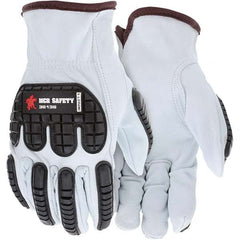MCR Safety - Work & General Purpose Gloves Material Type: Leather or Synthetic Leather Application: General Purpose - Exact Tool & Supply
