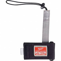 Milwaukee Tool - Tool Holding Accessories; Type: Tool Lanyard ; Connection Type: Loop ; Length: 11.50 ; Length (Decimal Inch): 11.50 ; Additional Info: 5lb Wrist Lanyard ; Color: Black; Gray - Exact Tool & Supply
