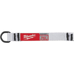 Milwaukee Tool - Tool Holding Accessories; Type: Tool Lanyard ; Connection Type: D-Ring ; Length: 4.30 ; Length (Decimal Inch): 4.30 ; Additional Info: (5) 5lb D-Ring Web Attachment ; Color: Black; Red; White - Exact Tool & Supply