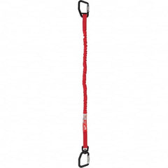 Milwaukee Tool - Tool Holding Accessories; Type: Tool Lanyard ; Connection Type: Carabiner ; Length: 41.50 ; Length (Decimal Inch): 41.50 ; Additional Info: 10lb Quick-Connect Locking Tool Lanyard ; Color: Black; Red - Exact Tool & Supply