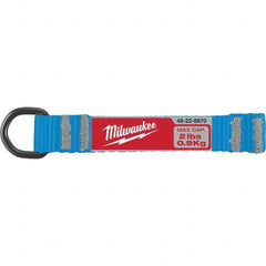Milwaukee Tool - Tool Holding Accessories; Type: Tool Lanyard ; Connection Type: D-Ring ; Length: 3.00 ; Length (Decimal Inch): 3.00 ; Additional Info: (5) 2lb D-Ring Web Attachment ; Color: Black; Blue; Red - Exact Tool & Supply