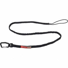 Milwaukee Tool - Tool Holding Accessories; Type: Tool Lanyard ; Connection Type: Carabiner ; Length: 72.00 ; Length (Decimal Inch): 72.00 ; Additional Info: 15lb 72" Extended Reach Locking Tool Lanyard ; Color: Black - Exact Tool & Supply