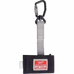 Milwaukee Tool - Tool Holding Accessories; Type: Tool Lanyard ; Connection Type: Carabiner ; Length: 9.00 ; Length (Decimal Inch): 9.00 ; Additional Info: 5lb Quick-Connect Wrist Lanyard ; Color: Black; Gray - Exact Tool & Supply