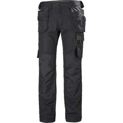 Helly Hansen - Black Cotton Polyester Elastane General Purpose Pants - Exact Tool & Supply