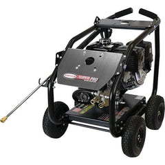 Simpson - Gas, 11.7 hp, 4,400 psi, 4 GPM, Cold Water Pressure Washer - AAA Triplex, 50' x 3/8" Hose - Exact Tool & Supply