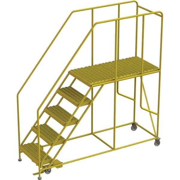 TRI-ARC - Rolling & Wall Mounted Ladders & Platforms Type: Rolling Work Platform Style: Steel Work Platform - Exact Tool & Supply