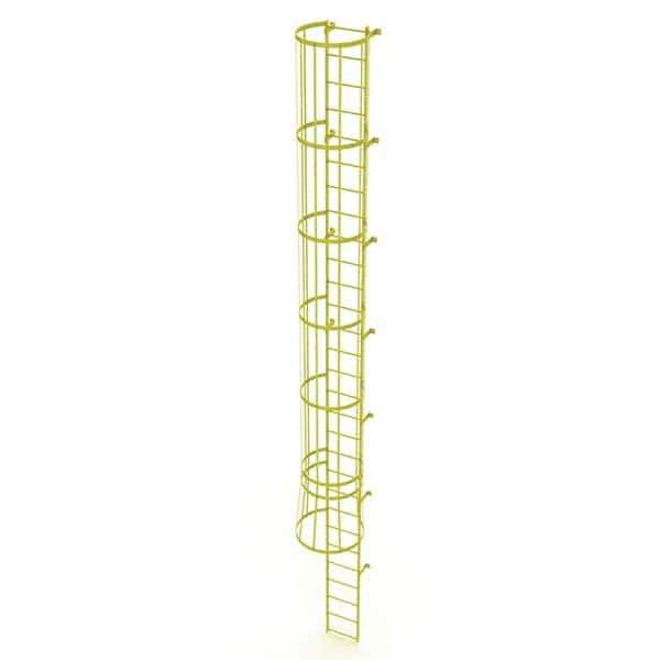 TRI-ARC - Rolling & Wall Mounted Ladders & Platforms Type: Fixed Ladder Style: Safety Cage - Exact Tool & Supply