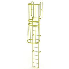 TRI-ARC - Rolling & Wall Mounted Ladders & Platforms Type: Fixed Ladder Style: Safety Cage - Exact Tool & Supply