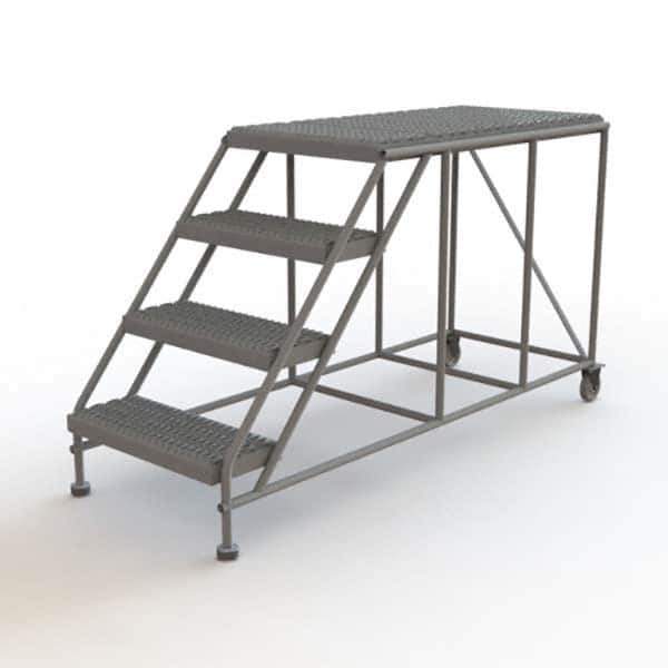 TRI-ARC - Rolling & Wall Mounted Ladders & Platforms Type: Rolling Work Platform Style: Steel Work Platform - Exact Tool & Supply