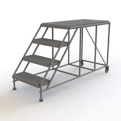 TRI-ARC - Rolling & Wall Mounted Ladders & Platforms Type: Rolling Work Platform Style: Steel Work Platform - Exact Tool & Supply