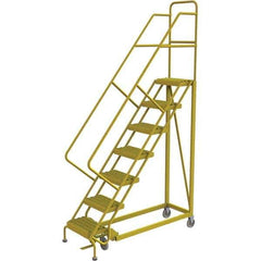 TRI-ARC - Rolling & Wall Mounted Ladders & Platforms Type: Stairway Slope Ladder Style: Forward Descent 50 Degree Incline - Exact Tool & Supply