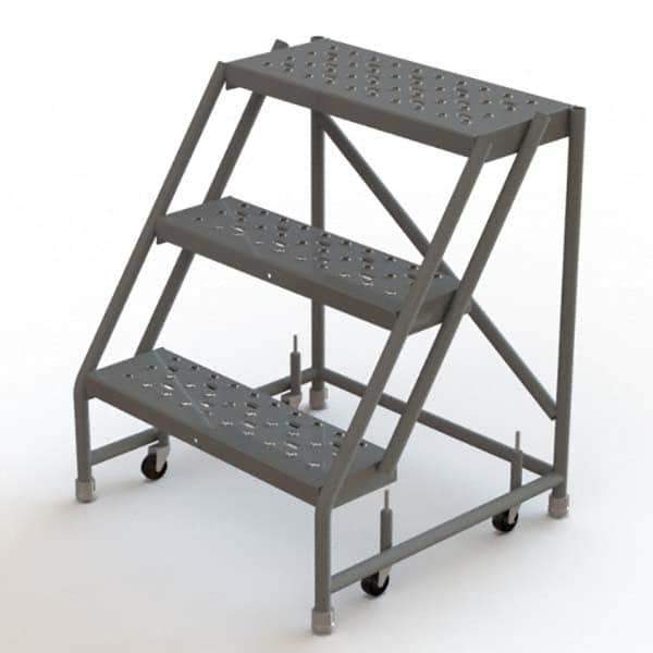 TRI-ARC - Rolling & Wall Mounted Ladders & Platforms Type: Rolling Warehouse Ladder Style: Rolling Platform Ladder - Exact Tool & Supply