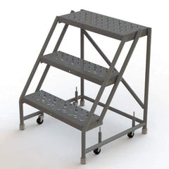 TRI-ARC - Rolling & Wall Mounted Ladders & Platforms Type: Rolling Warehouse Ladder Style: Rolling Platform Ladder - Exact Tool & Supply