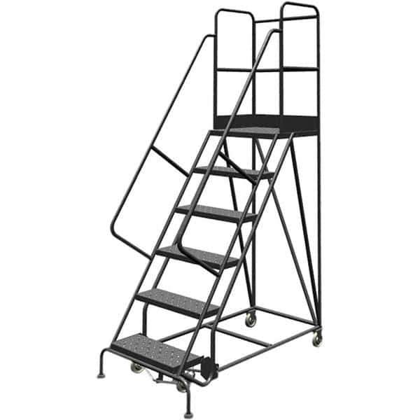 TRI-ARC - Rolling & Wall Mounted Ladders & Platforms Type: Rolling Warehouse Ladder Style: Rolling Platform Ladder - Exact Tool & Supply